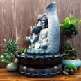 thumbnail image 4 of Unique Resin Buddha Desktop Fountain Decoration Tabletop Ornament with Light for Home OfficeUS Plug 110V, 4 of 6