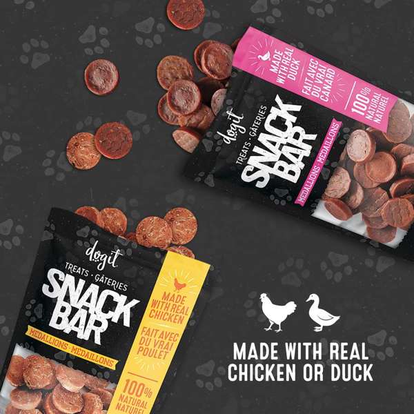 Médaillons de canard Snack Bar Dogit, 150 G