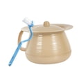 thumbnail image 3 of Milaget Portable Spittoon Bedside Urinal Portable Handle Multifunction with Brush Toilet Yellow apricot, 3 of 9
