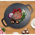 thumbnail image 4 of Multi-Griddle Grill Pan, Usavan Large Cast Iron BBQ Griddle Heat Control, Non-Stick Even Heating Multi-Purpose Grill for Stove Camping Outdoor Cooking, 4 of 7
