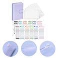 thumbnail image 5 of fastboy PU Leather Notebook Binder Clear Binder Pockets Budget Envelope Purple, 5 of 5