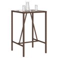 thumbnail image 2 of vidaXL Table de Bar Extérieur Marron 70x70x110 cm Rotin Poly, 2 of 5