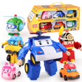 thumbnail image 3 of Robocar Poli Robot de Transformation Poli Amber Roy Jouets de Voiture Figurines d'Action Jouets 2 Paquets, 3 of 12