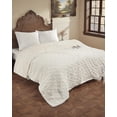 thumbnail image 1 of 84x90 Heated Throw Blanket with Thick Tufted Cable Pattern,10 Heat Levels&10Timer Settings,Electric Throw with Intelligent Temperature Control,Machine Washable,Fast Heating，White, 1 of 8