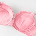 thumbnail image 4 of Strapless Backless Bra Women Pullover Bra Feature V-Neck Wire-Free Bra Style W-1546 Pinks 32, 4 of 6