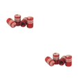thumbnail image 4 of Redempat 4 Pieces Car Tire Valve Caps Flag Pattern Stem Cover Repair Parts for Bicycle Motorcycle Electric Bike Accessories Red 2Set, 4 of 6