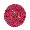 thumbnail image 3 of Women Mesh Crochet Hair Net Portable Portable Woman Mesh Crochet Breathable Replacement Elastic Solid Color Bedroom Sleeping Hairnet Hat Accessories Red, 3 of 7