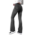 thumbnail image 4 of JMYHOAM Jeans for Women Ladies' Elastic Wide Leg High Waist Versatile Loose Straight Leg Jeans, 4 of 7