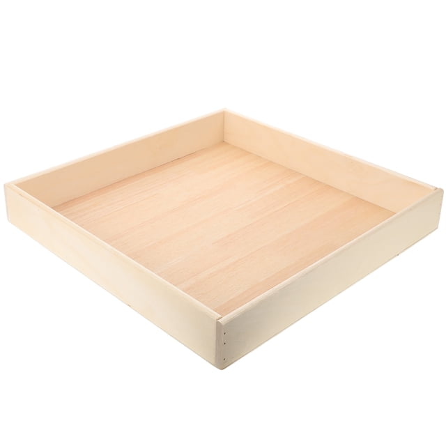 Plateau de Sable pour Enfants Bac à Sable en Bois Activités Intérieures Extérieures Bac à Sable Jouet pour Enfants Bac à Sable Extérieur Bac à Sable Intérieur Plateau de Sable (L)