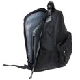 thumbnail image 4 of KAUKKO Vintage Casual polyster and Leather Rucksack Backpack (Nylon Black), 4 of 5