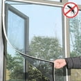 thumbnail image 1 of TopLLC White Door Fly Insect Mosquito Curtain Fly Screen Window Net Mesh, 1 of 7