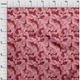 thumbnail image 3 of oneOone Velours Rouge Tissu Abstrait Matière de Robe Tissu Imprimé Tissu au Mètre 58 Pouces de Large, 3 of 4