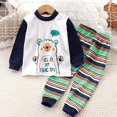 thumbnail image 2 of Pisexur Tenue d'Automne pour Bébé Fille Garçon, Ensemble de Pyjama pour Tout-Petits Garçons Filles, Mode Décontractée, Floral, Col Rond, Manches Longues, Chandail à Enfiler et Pantalon, Tenue de Nuit, Ensemble 2 Pcs pour Enfants, 3 Mois à 6 Ans, 2 of 3