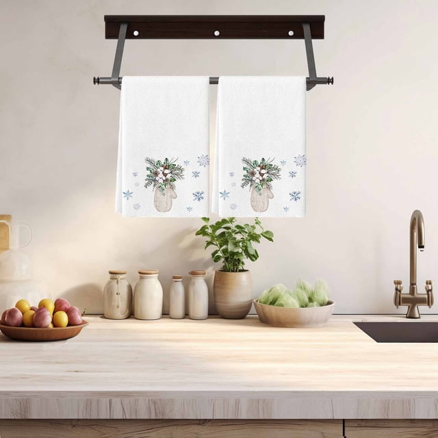 LSLJS Serviette à Main Absorbante, Torchon, Cuisine, Torchon Absorbant, Chiffon à Vaisselle, Serviette pour Micro-Ondes, Serviettes de Cuisine Accessoires pour la Maison