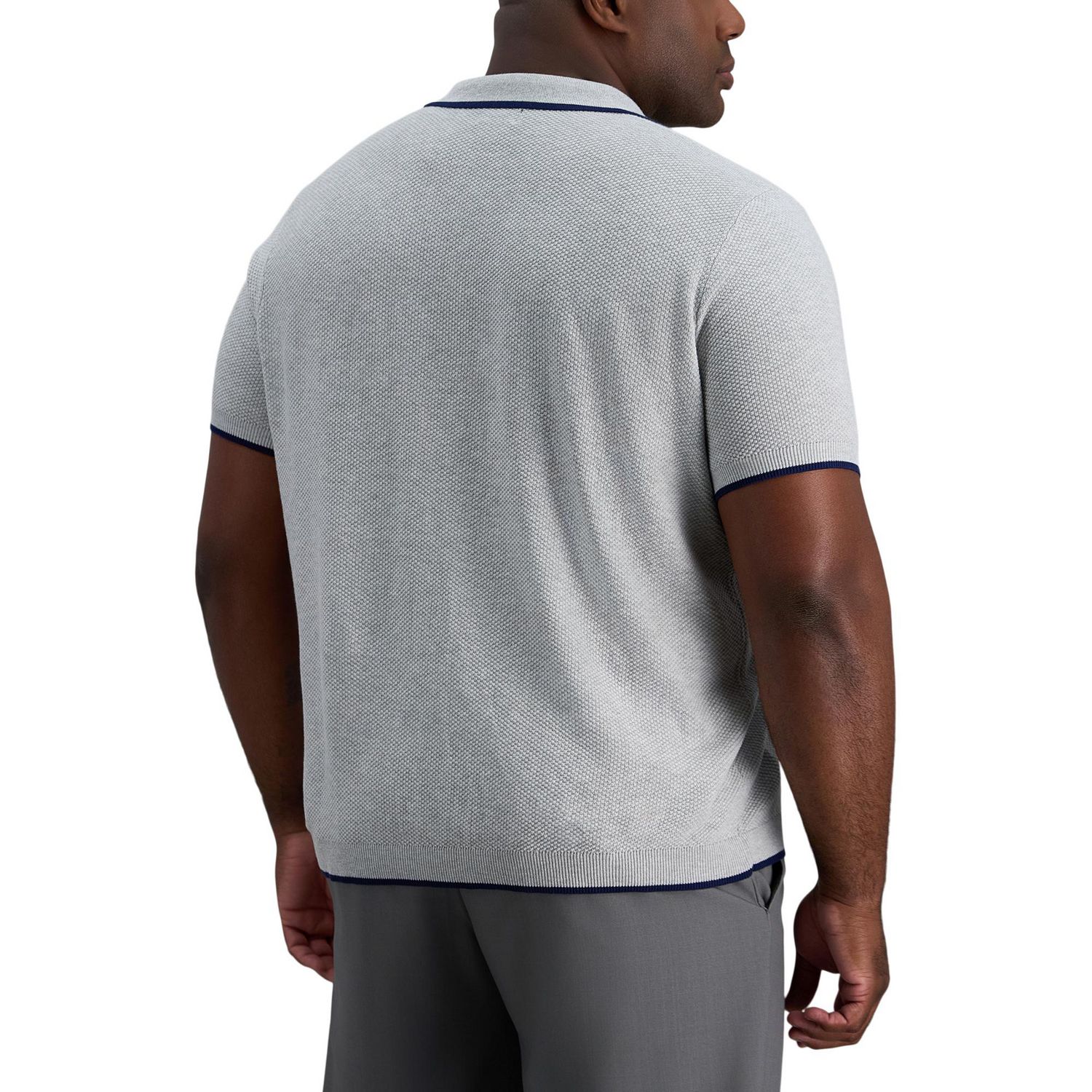 Chandail polo uni à col ouvert manches courtes pour hommes Haggar® de grandes tailles