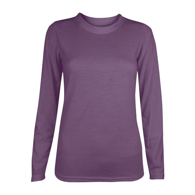 Timegard Womens Tops Fall Casual Comfy Long Sleeve Basic Tee Crewneck Solid Color Blouse Tunic Tops
