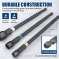 thumbnail image 3 of TOPEX 16Pcs Magnetic Impact Nut Driver Set Impact Grade Socket Extension Power Drill Bit Extensions Hex Shank Adapter Drill Nut Driver Tool Accessory, 3 of 12
