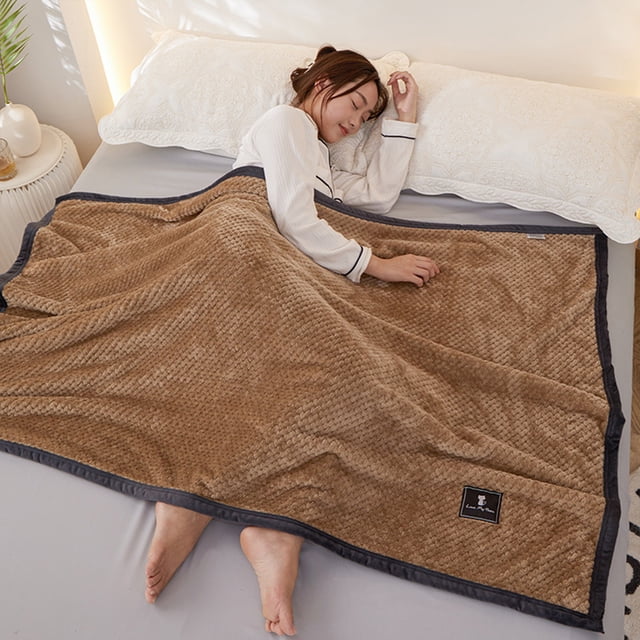Kugisaki Cool Bed Blankets Soft Fuzzy Cozy Blanket Microfiber Nap Blankets