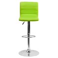 thumbnail image 5 of Bowery Hill Tabouret de Bar Réglable à Rayures en Similicuir Vert, 5 of 5