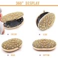 thumbnail image 4 of Sac Pochette de Soirée en Strass pour Femmes, Pochette de Mariée avec Diamants, Sacs à Main pour Mariage, Bal, Cocktail, Fête, 4 of 7