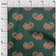 thumbnail image 1 of oneOone Organic Cotton Poplin Twill Fabric Fish Block Printed Craft Fabric BTY 42 Inch Wide, 1 of 4