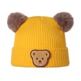 thumbnail image 1 of Faithtur Baby Winter Hat Cute Bear Pattern Knit Beanie Warm Cap for Infant Newborn Cold Weather Accessories, 1 of 8