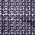 thumbnail image 1 of oneOone Rayon Purple Fabric Travel Craft Projects Decor Fabric Printed By The Yard 56 Inch Wide, 1 of 5