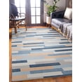 thumbnail image 4 of Outdoor Washable Miami Ivory & Blue 5' x 7' Area Rug, 4 of 9