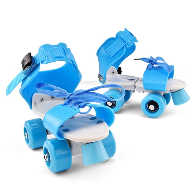 Romacci Patins à Roulettes à Taille Ajustable Patins à Double Rangée Chaussures de Patinage Patins à Double Roues pour Débutants Filles Garçons
