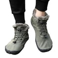 thumbnail image 1 of LSLJS Bottes de Randonnée Surdimensionnées pour Hommes à Tige Haute en Coton, Chaussures de Randonnée et de Tourisme, Bottes de Neige Chaudes en Peluche, Bottes de Neige pour Hommes, 1 of 6