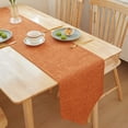 thumbnail image 1 of JASKFLY Long Table Sheer Runner for Weddings & Parties Solid Color Linen Table Runner 30x210cm(120 -150cm Tables)Orange Color Color, 1 of 9