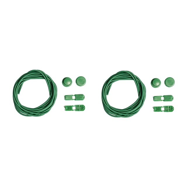 Maytalsory 2a Set Of 2 Elastic Latex Core Laces Stylish And Reliable Durable And Stylish Green