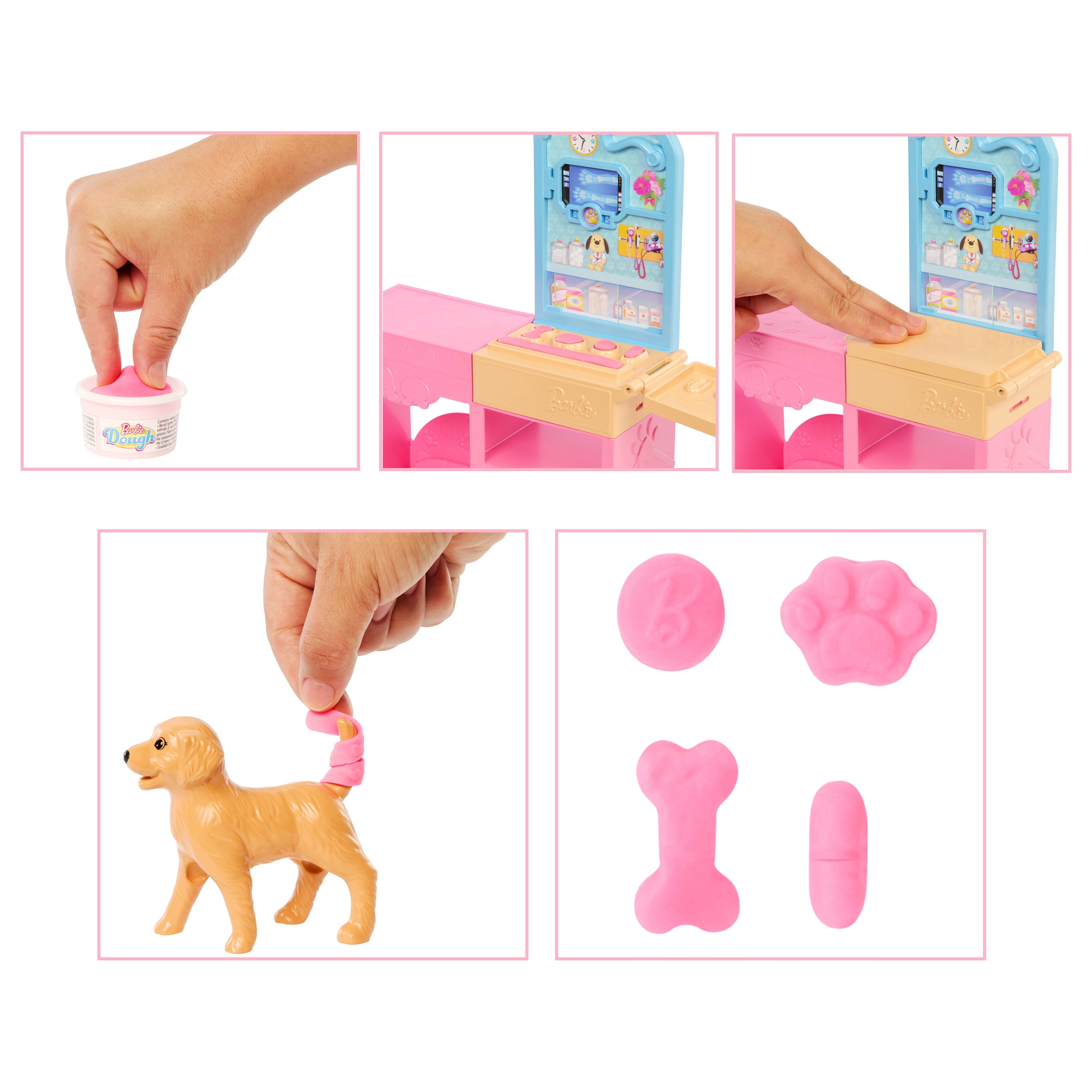 Barbie Coffret La Clinique vétérinaire de Barbie poupée et accessoires