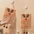 thumbnail image 4 of Jubipavy Hand Towel With High Beauty Lint Christmas Series Suitable For Hanging In Household Kitchens, 4 of 6