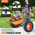thumbnail image 2 of VEVOR Electric Wheelbarrow Cart One Wheel 7 Cu Ft Powered Dump Cart 573 lbs, 2 of 9