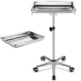 thumbnail image 1 of Yescom Support de Plateau de Mobilité 19x13x2" avec Hauteur Réglable 29-47” Cadre en Acier Inoxydable pour Médical, Salon, 1 of 9