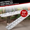 thumbnail image 4 of Aluminum Loading Ramps, 6000lbs Capacity for ATV, Motorcycle, Quad, Lawn Mower, Snow Blower, 60"x12", 2pcs, 4 of 9