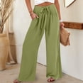 thumbnail image 1 of Wensltd Summer Women Cropped Pants Thin Straight Pants Work, 1 of 6