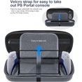 thumbnail image 3 of XINQIHANG Étui Playstation Portails Voyage Transport Étui Rigide Sac de Rangement Organisateur Playstation Portails Lecteur à Distance EVA Protecteur Étui de Rangement Rigide Coque Compatible avec Portails Console [Jeu Vidéo, 3 of 7