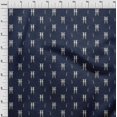 thumbnail image 3 of oneOone Silk Tabby Fabric Ikat Style Kasuri Printed Craft Fabric BTY 42 Inch Wide, 3 of 4
