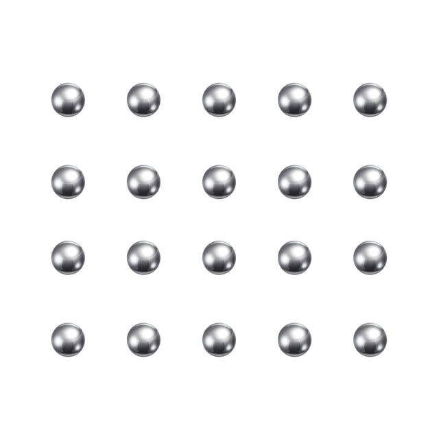 Unique Bargains Billes de Roulement en Acier Inoxydable 304 de 3/16 Pieds G100 de Précision, Lot de 200