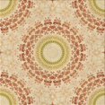 thumbnail image 1 of Ahgly Company Tapis d'Intérieur Lavable à la Machine, Carré, Transitionnel, Orange, Tapis de Zone, 7 Pieds Carré, 1 of 7