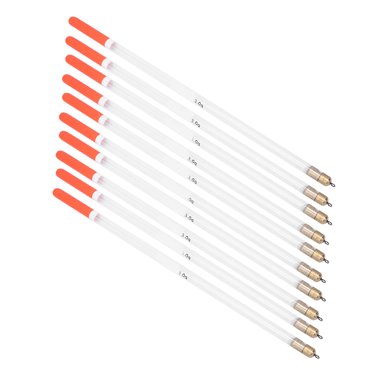 Kit de Pêche Bobber 10 Pcs Flotteurs en Plastique Durable Assortiment Bobber Tube Multifonction Accessoires d'Appât pour Pêche en Mer Pêche sur Roche Pêche sur Glace