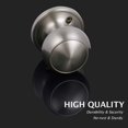 thumbnail image 4 of Knobonly 1 Pack Dummy Door Knob Pull/Push Function Single Side Handleset Satin Nickel Finish, 4 of 4