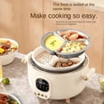 thumbnail image 3 of Intexca Autocuiseur Électrique 4 L 1000 W - Multicuiseur Intelligent avec Panneau DEL, Casserole Antiadhésive et Contrôle Automatique de la Pression, 3 of 7
