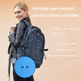 thumbnail image 4 of Huanglei Rainbow Style Telescopic Stool Outdoor Telescopic Plastic Stool Rotating Soft Cushion Portable Travel Storage Bag Queuing Folding Chair, 4 of 6