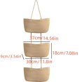 thumbnail image 3 of Hand-woven 3 Layers Over The Door Storage Basket Bathroom Sundries And Cosmetics, 3 of 5