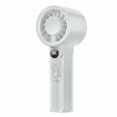 thumbnail image 2 of USB Rechargeable Handheld Fan with 3 Speed Settings and LCD Display, Quiet Portable Mini Fan for Travel, Desk, Outdoor, ABS, Battery Powered, 2 of 8