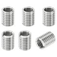 thumbnail image 1 of Unique Bargains Adaptateurs Filetage Manchon Réducteur Écrou 6pcs M12x1.75 Mâle à M10x1.5 Femelle Réparation Insert Écrou 15mm, 1 of 7