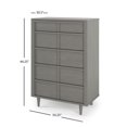 thumbnail image 3 of Commode haute à 5 tiroirs Surrey Hill, gris lunaire, 3 of 8